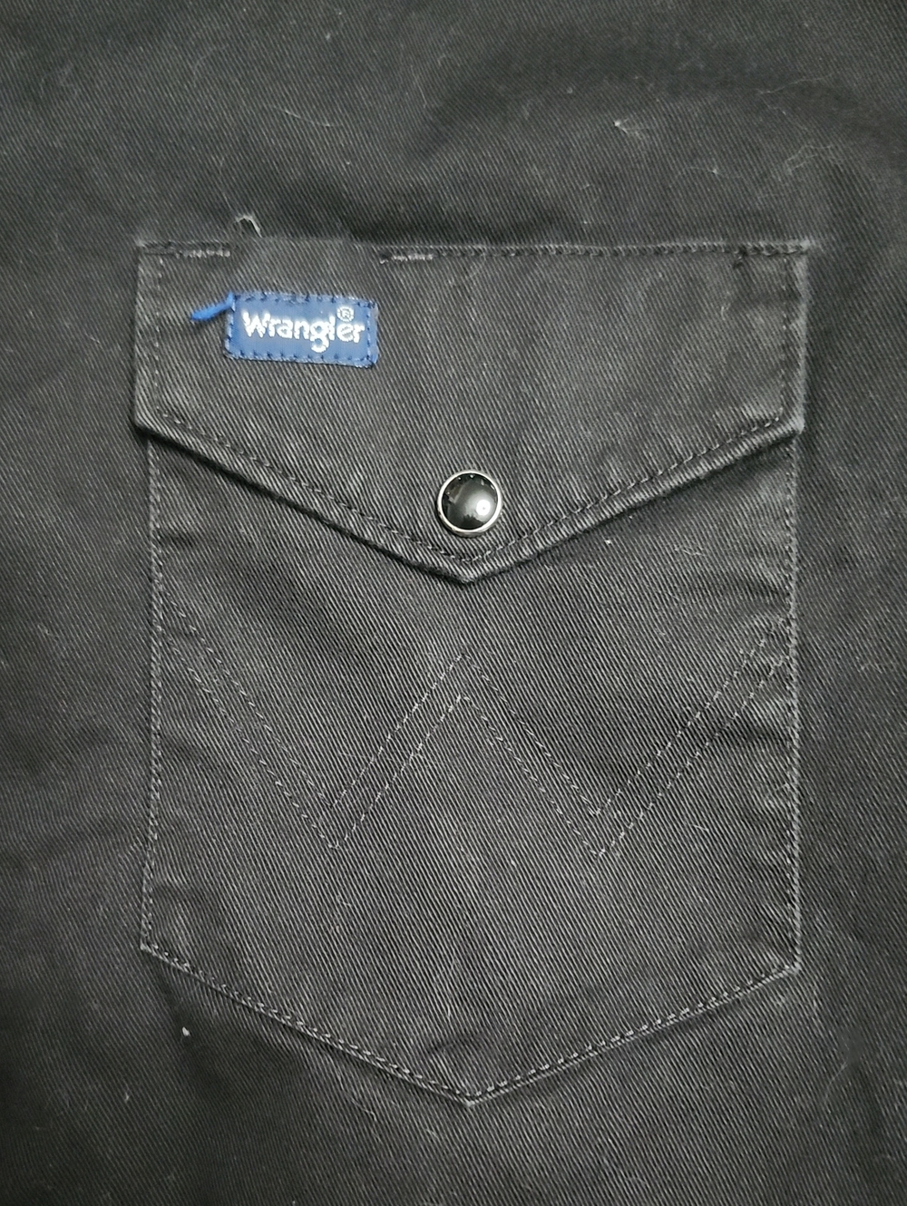 Wrangler Black Men's Denim Jeans with Branded Pocket Tab
